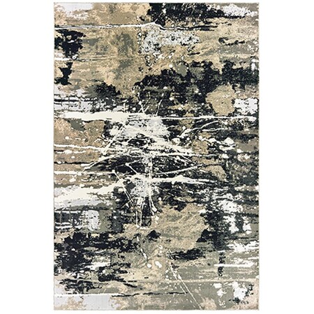 Configuracion 7 ft. 10 in. x 10 ft. 10 in. Bowen 109E2 Indoor Rectangle Area Rug, Black CO2115626